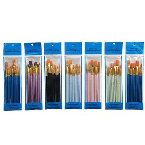 3/6/10/12pcsアクリル絵の具油水彩画ブラシセット - Product Image 1