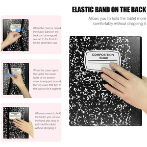 Net-trường hợp trường hợp đối với đáng chú ý 2 Giấy da máy tính bảng cảm ứng cảm giác cuốn sách Folio bìa với Built-in chủ bút cho đáng chú ý 2 10.3" - Product Image 6