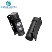 Lampe torche à clip en alliage d'aluminium ultra-lumineuse 1200LM, faisceau réglable, portée 125M, étanche IP65, rechargeable par USB, 2600mAh, pour situations d'urgence
