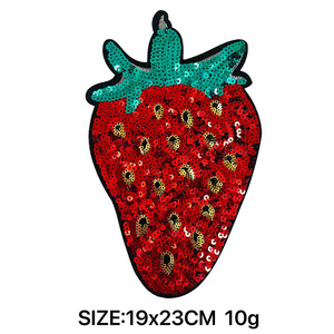 Patch à paillettes brodé fleur palmier fraise pour vêtements pour enfants vêtements <span class=keywords><strong>de</strong></span> travail coloré plante Pot <span class=keywords><strong>de</strong></span> fleur fruits légumes tissu - Product Image 2