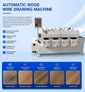 Metallische Drahtbürsten-Schleifmaschine mit Motorkernkomponenten 38,1kW Leistung Marke <span class=keywords><strong>Taisan</strong></span> für Bau- und Möbelindustrie - Product Image 2