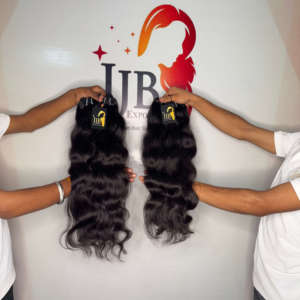Precio al por mayor de extensión de cabello ondulado natural, cutícula alineada crudo ondulado Deepwave Indian Temple paquetes de cabello humano - Product Image 1