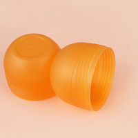 Pot cosmétique de luxe en plastique, forme bol, pour crème, gommage corporel, beurre, ou produits capillaires, avec couvercle