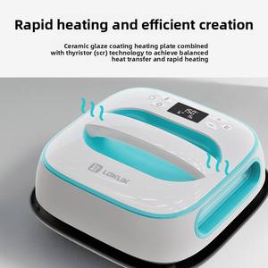 10-Zoll Heißpressmaschine mit Bildschirm, schneller gleichmäßiger Erwärmung, Sublimations-Temperatur-Countdown-Funktion für Bekleidungsetiketten - Product Image 4