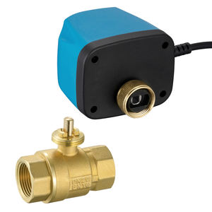 Valvola a Sfera Elettrica in Ottone 1/2\" Normalmente Chiusa a Due Connessioni 220V 12V 24V 2 Fili Sostitutiva per Elettrovalvola - Product Image 2