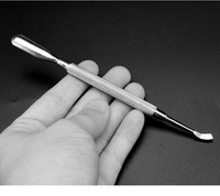 Pousse-cuticules double extrémité en acier inoxydable, outil de suppression des peaux mortes des ongles, vente en gros