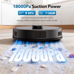 PT20 Robot Vacuum Cleaner 18000Pa Suction LDS Laser Navigation Tuya App 2-in-1 Sweep & <b>Mop</b> Robotic Cleaner - Product Image 2