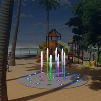 Fontaine de sol extérieure de contrôle de programme Dia.6m avec lumières Led DMX512