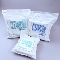 Lingettes pour salles blanches pharmaceutiques GMP 6x6 pouces 110 g/m² 1009SLE, sans peluches, à bords scellés au laser