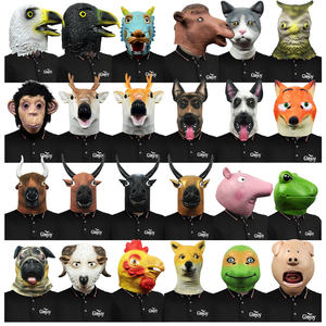 Máscaras de Animales de Látex Divertidas, Varios Estilos para Adultos, Decoración para Fiestas de Disfraces de Halloween, Accesorios Realistas para <span class=keywords><strong>la</strong></span> Cabeza, Venta al por Mayor, Personalizadas - Product Image 1