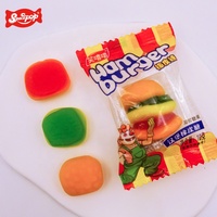 Fruity Hamburger Soft Chewy Candy in Blister Packaging with Bag Accessory