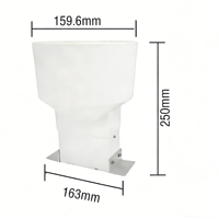 CDY-10A CODA Sensor Pengukur Hujan Otomatis Tipe Tipping Bucket Bahan ABS Akurasi 2% Resolusi 0.2mm 5-Pulse 12VDC