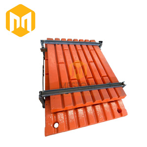 Mestone C150 concasseur à mâchoires pièces d'usure plaque à mâchoire mobile <span class=keywords><strong>fixe</strong></span> concasseur de roche coulée acier à haute teneur en manganèse 1 pièce <span class=keywords><strong>prix</strong></span> d'usine - Product Image 2