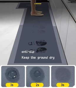 Decorative Poliestere Antiscivolo Impermeabile Morbida <span class=keywords><strong>Cucina</strong></span> Moderna Corridore 2 Pezzo Tappetini da Pavimento Set <span class=keywords><strong>Tappeto</strong></span> da <span class=keywords><strong>Cucina</strong></span> Personalizzato - Product Image 4