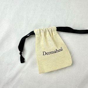 Customized Low MOQ Small <b>Drawstring</b> <b>Pouch</b> Reusable Pure Cotton <b>Drawstring</b> <b>Pouch</b> Natural Color Cotton Gift Bag With Logo Printing - Product Image 2
