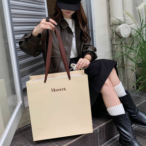 Sacs en papier de luxe personnalisés avec votre logo Sac cadeau promotionnel en tissu en papier avec poignée - Product Image 6