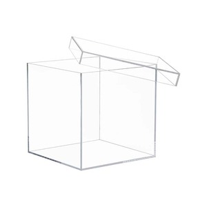 Custom Acrylic <strong>Box</strong> Cubic Tabletop <strong>Decorative</strong> <strong>Storage</strong> <strong>Box</strong> - Modern Acrylic Display and <strong>Storage</strong> <strong>Box</strong> - Product Image 1
