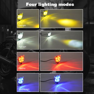 Siêu Sáng 12W Xe Đạp Điện <span class=keywords><strong>LED</strong></span> Sương Mù Ánh Sáng Owl Thiết Kế 2 Ống Kính Xe Máy <span class=keywords><strong>LED</strong></span> Đầu Ánh Sáng - Product Image 2