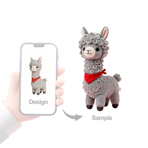 Nouvelle conception de peluche mignonne en forme de petit alpaca, en coton PP, personnalisable, poupée douce, anti-stress pour les enfants de 5 ans et plus, cadeau d'anniversaire - Product Image 3