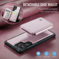 Jeehood Factory pour Samsung S24 S23 Ultra S22 S21 S20 Case RFID Wallet Card Holder Amovible pour Samsung S24 ultra Flip Cover
