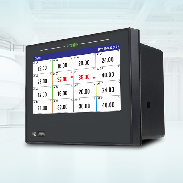 Multi-channel Data Logger for Flow Current Level Pressure Temperature Voltage Paperless Chart Recorder Data Logging