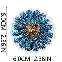 Patchs floraux à paillettes scintillantes, motifs marguerites, thermocollants, embellissements floraux pour sacs en jean, chapeaux et travaux manuels