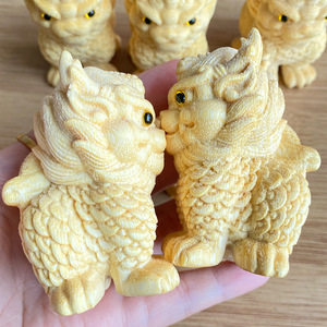 [Jade Festival Rise] Dragon Blood Golden Bamboo Carving Ornament Dragon Shape <strong>Men</strong> Women Made China Religious <strong>Temple</strong> Use Garden - Product Image 4