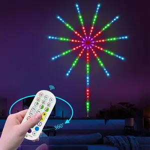 Fernbedienung Weihnachts dekoration Feuerwerk LED-Streifen Licht Smart Feuerwerk LED-Leuchten RGB 50 PVC DC 12V OEM 90 Hotel 70 30000