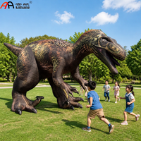 Dinosaure gonflable géant de 7 m de long, modèle réaliste de T-Rex pour la décoration d'événements de parcs à thème
