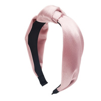 Serre-têtes en satin noués personnalisables, bandeaux larges en tissu doux et soyeux brillant, accessoires capillaires quotidiens minimalistes pour femmes