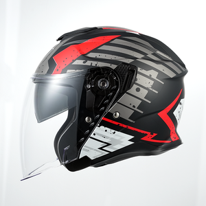 Casque de <span class=keywords><strong>moto</strong></span> ouvert homologué DOT, style féminin élégant, prêt à être expédié - Product Image 4