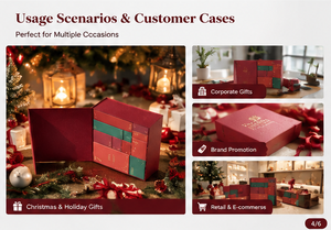 Cajas de Regalo Ecológicas para Navidad, Multitamaño, Plegado Preciso, Estructura Interior Resistente, Diseño Personalizado, Caja de Regalo de Temporada - Product Image 5