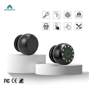 Easy Install Smart Ball <strong>Door</strong> Lock for Wooden <strong>Door</strong> Replace Traditional <strong>Knob</strong> Lock Fingerprint Unlock Cloud Tuya App Aluminum Alloy - Product Image 2