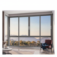 Ventana Corredera de Aluminio con Rotura de Puente Térmico de Alta Calidad Lukliving, Doble Vidrio con Mosquiteras