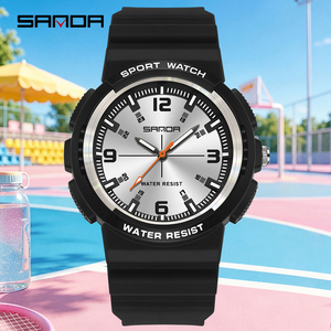 Reloj de Cuarzo SANDA 3284 con Esfera Grande para Estudiantes, Reloj de Pulsera Deportivo Casual Resistente al Agua para Exámenes - Product Image 3