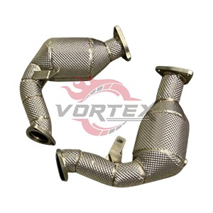ท่อลงแคทแบบไหลสูง Vortex 304 สำหรับ Audi S4 S5 Q5 SQ5 B8 B8.5 2.0T EA888 ปี 2009–2017 ไม่มี OPF พร้อมแผ่นกันความร้อน ไม่มีไฟเตือน CEL - Product Image 3