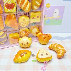 24 Bread Workshop Pinch Music Pendant PU Red Slow Rebound Decompression Artifact Children's Toys MUYAN Brand OEM Cross-Border - Product Image 2