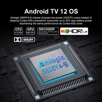 Boîtier Android TV certifié Google GD2, Amlogic S905Y4, 2 Go, 32 Go, 4K UHD, Chromecast intégré, pour streaming à domicile