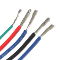 Câble flexible UL1007 22AWG, conducteur en cuivre étamé, 300V, VW-1, ignifuge, câble de raccordement