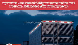 Alta visibilità ad alta intensità nastro riflettente di sicurezza DOT--C2 bianco e rosso di sicurezza ad alta visibilità per camion e nastro di sicurezza stradale - Product Image 3