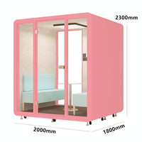 Société utilisant une porte de cabine de son de mini cabine de karaoké insonorisée pour salle ouverte