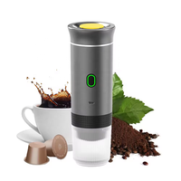 Machine à Café Portable Mini Expresso à Capsules 3-en-1 Multifonction Automatique pour Maison et Voyage, Infusion Froide et Chaude