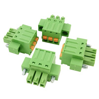 Bloc de bornes à ressort complet pour PCB, pas de 3,50 mm, mâle-femelle - Prise à bride avec connecteur à broches droites et coudées