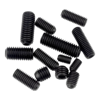 Vis sans tête en acier allié noir DIN916 à six pans creux avec pointe conique, grade 12.9, 22H 33H 45H, M1.6-M24
