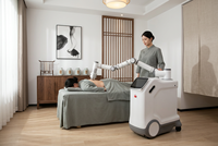 Robot de massage IA ZCHFactory Direct Supply avec 4 têtes de travail interchangeables et bras robotique multi-axes pour salons de beauté, spas et centres de bien-être