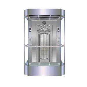 Fornecedor de elevadores para passageiros de 6 a 8 pessoas, elevador panorâmico hidráulico de 630KG para observação turística na China