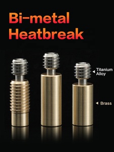 3DSWAY Bi-Métal <span class=keywords><strong>Heatbreak</strong></span> <span class=keywords><strong>V6</strong></span> Chauffe-Bloc Hotend <span class=keywords><strong>V6</strong></span> Titane Alliage En Laiton Gorge M6 Fil M7 Lisse Gorge <span class=keywords><strong>Heatbreak</strong></span> 3D Imprimante - Product Image 4
