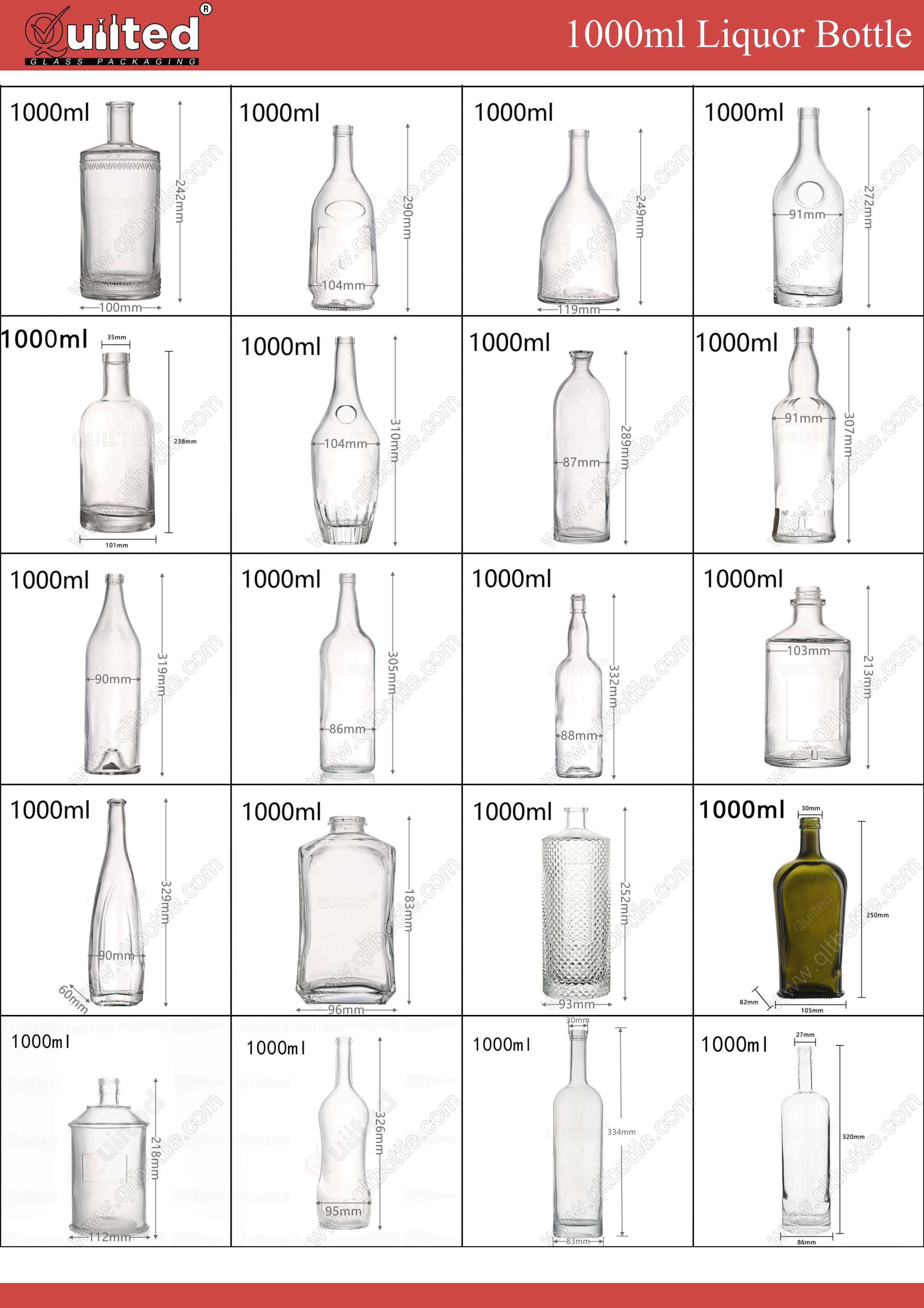 Bottiglia di liquore da 1 litro