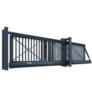 Khí công nhà máy thông minh tự động nhôm đường lái xe cổng chống gió công nghiệp kiểm soát hệ thống thanh lịch cantilever thiết kế - Product Image 1