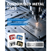 Autocollants de plaque signalétique métallique gravés au laser en aluminium anodisé/acier inoxydable personnalisés et durables avec une excellente adhérence